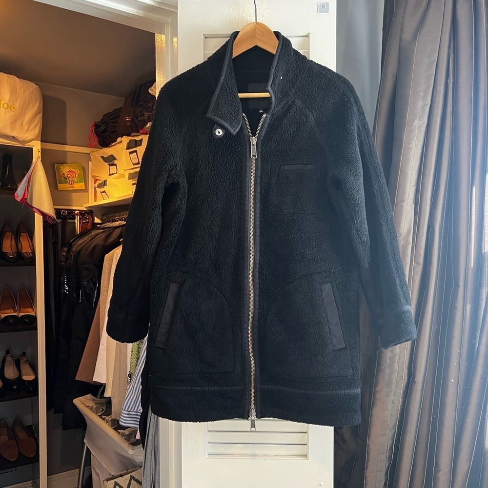 Madewell Sherpa City Grid Coat